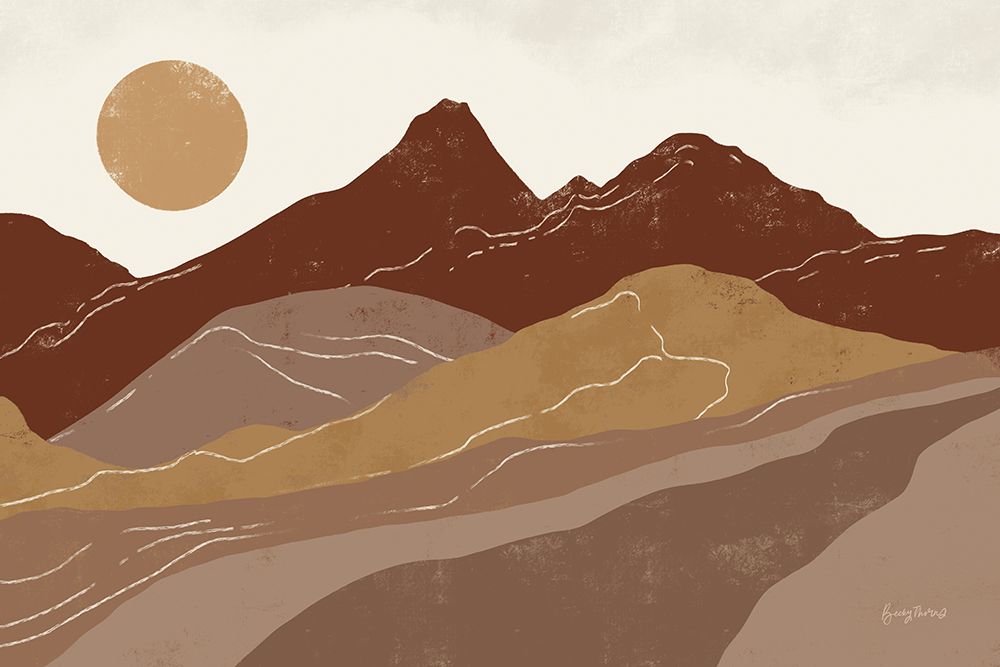 Peru Trails Neutral art print by Becky Thorns for $57.95 CAD