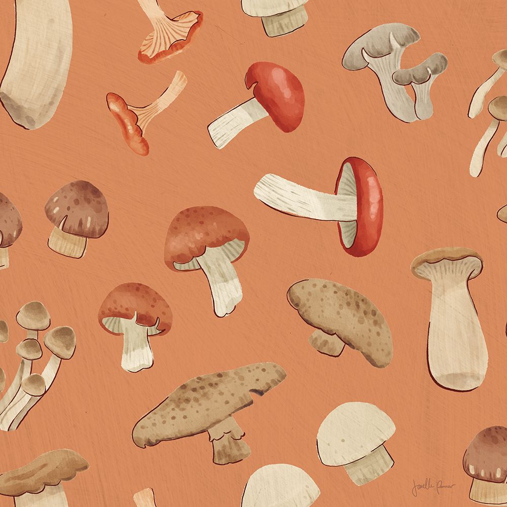 Mushroom Madness Pattern IB art print by Janelle Penner for $57.95 CAD