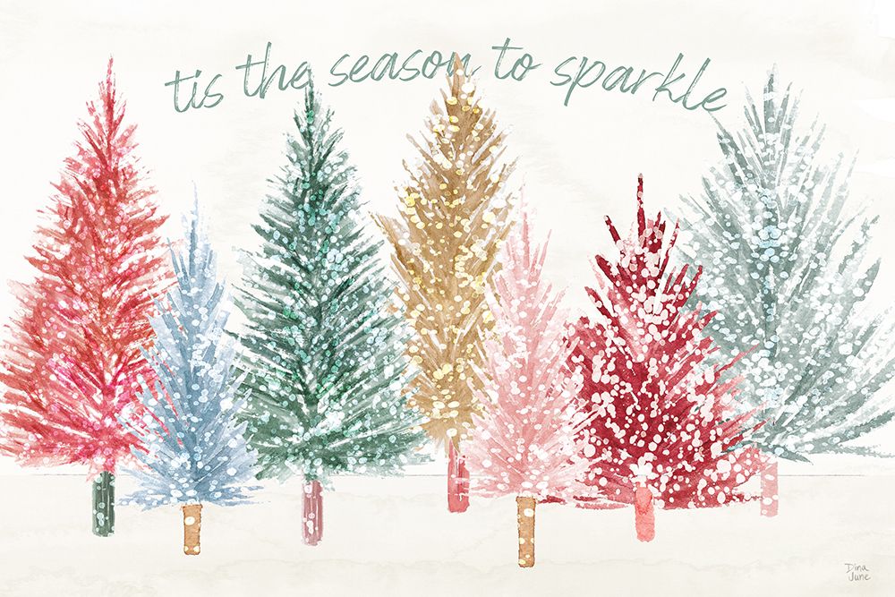 Holiday Sparkle I art print by Dina June for $57.95 CAD