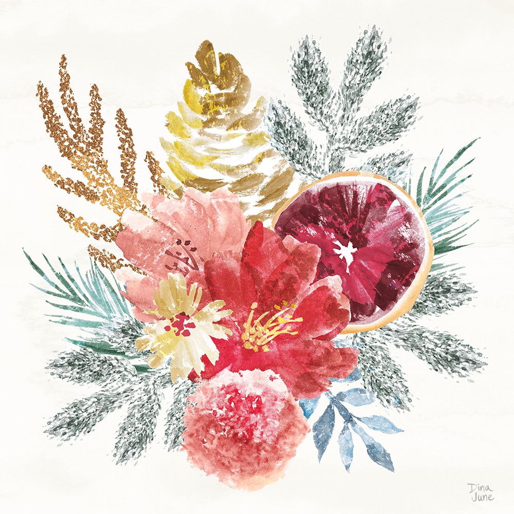 Holiday Sparkle III art print by Dina June for $57.95 CAD