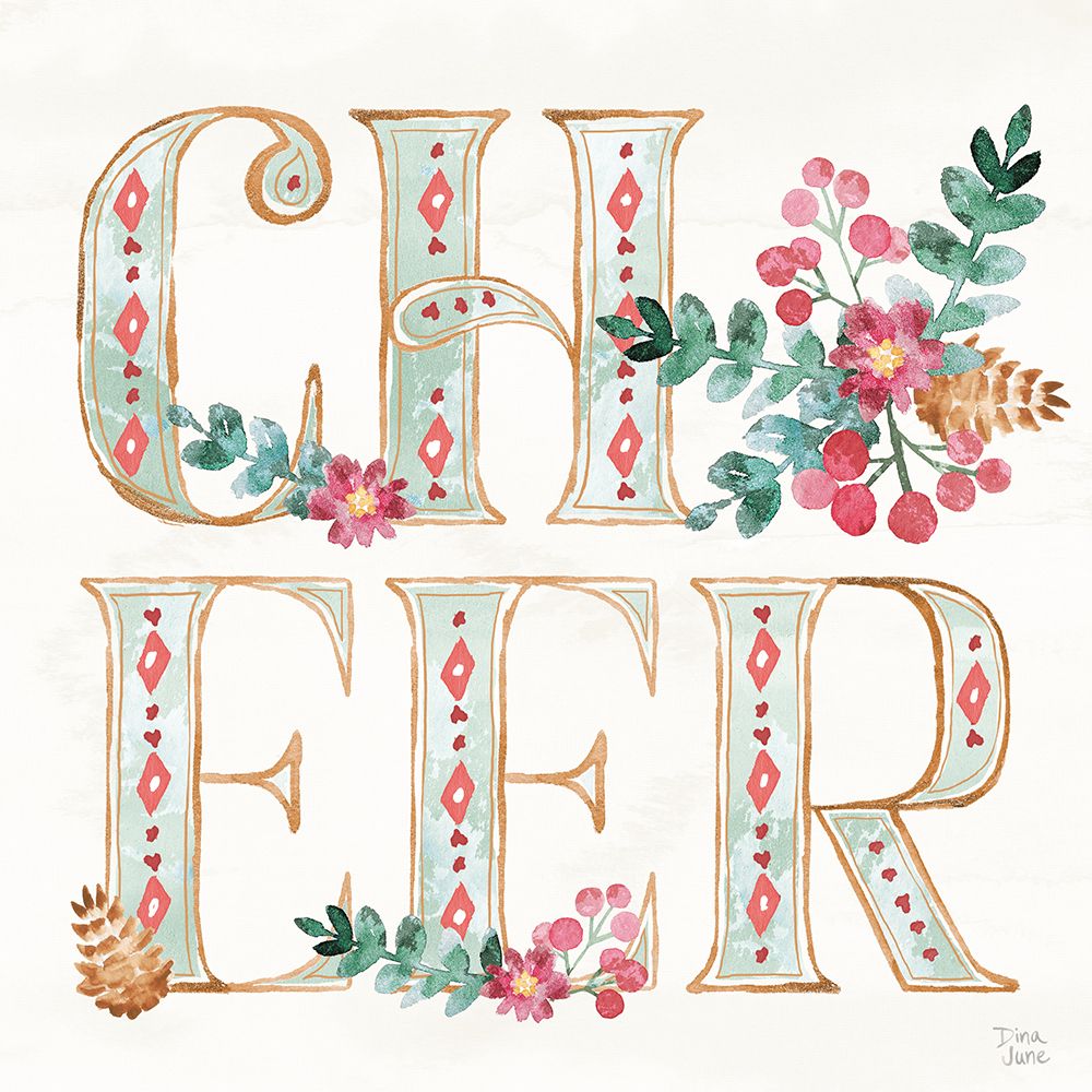 Holiday Sparkle VI art print by Dina June for $57.95 CAD