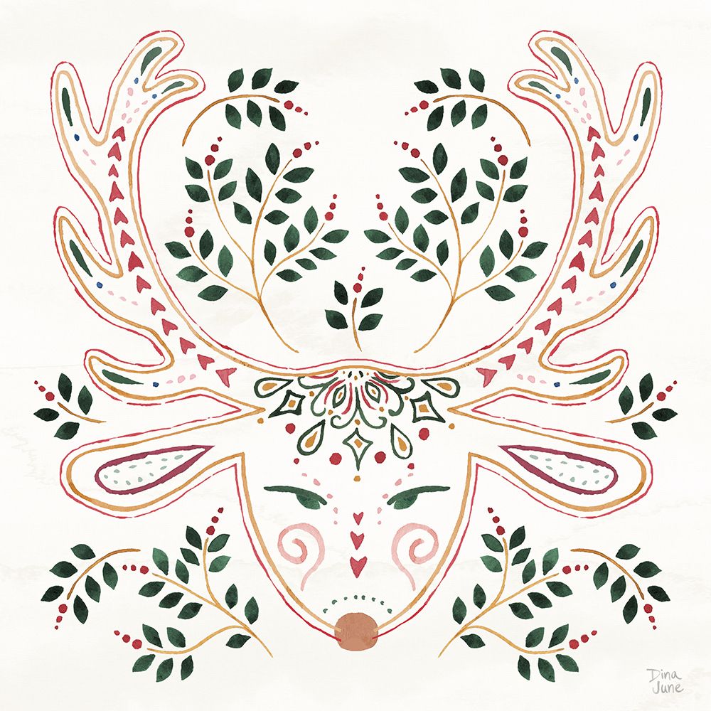 Holiday Sparkle IX art print by Dina June for $57.95 CAD