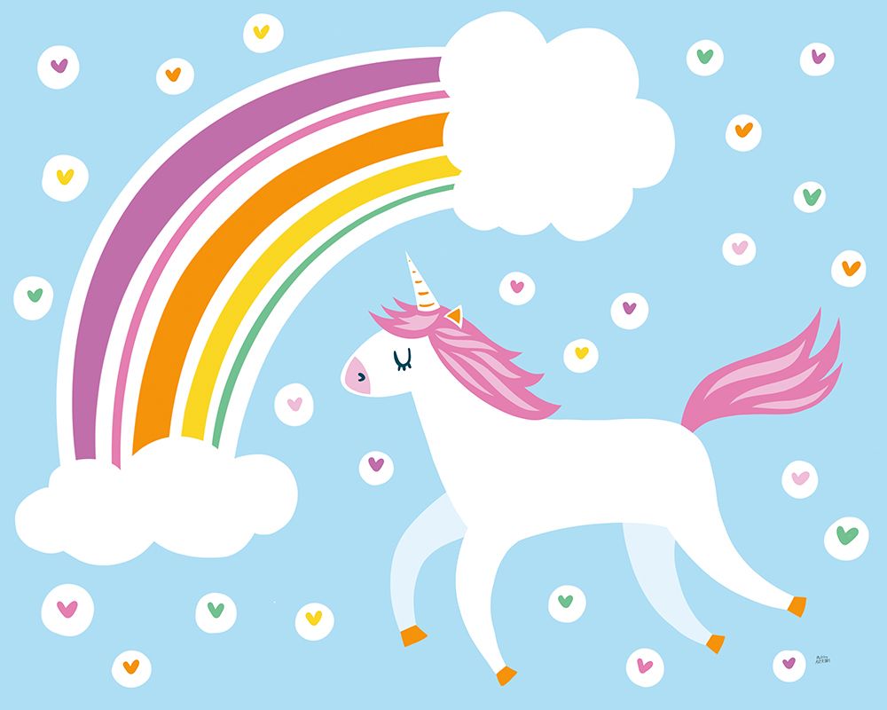 Happy Unicorn art print by Melissa Averinos for $57.95 CAD