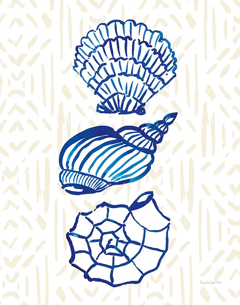 Salty Waves I art print by Mercedes Lopez Charro for $57.95 CAD