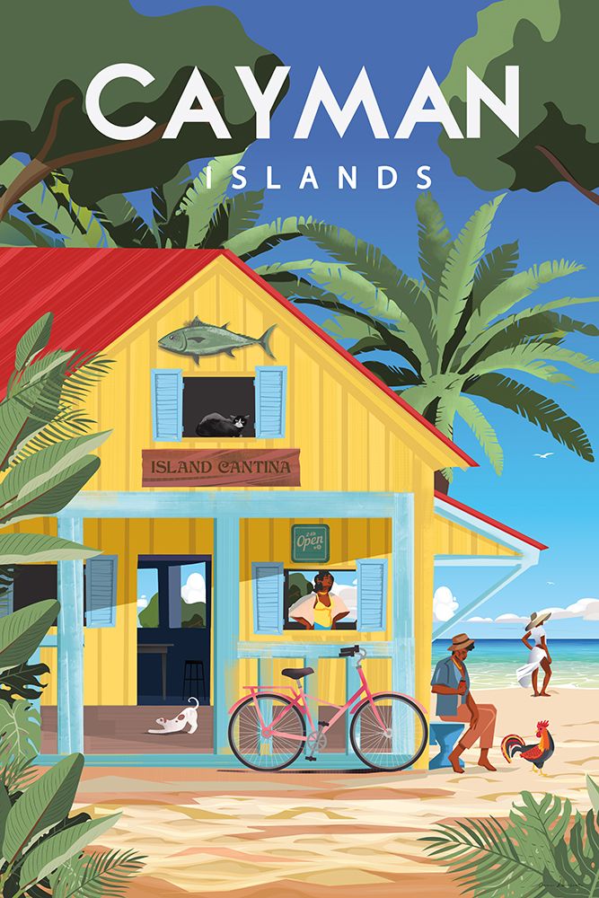 Cayman Islands art print by Omar Escalante for $57.95 CAD