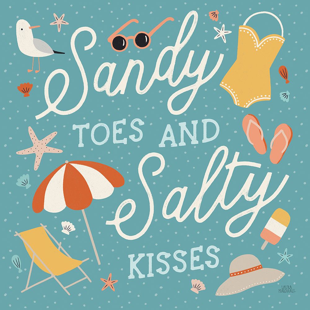 Beach Vibes II art print by Laura Marshall for $57.95 CAD