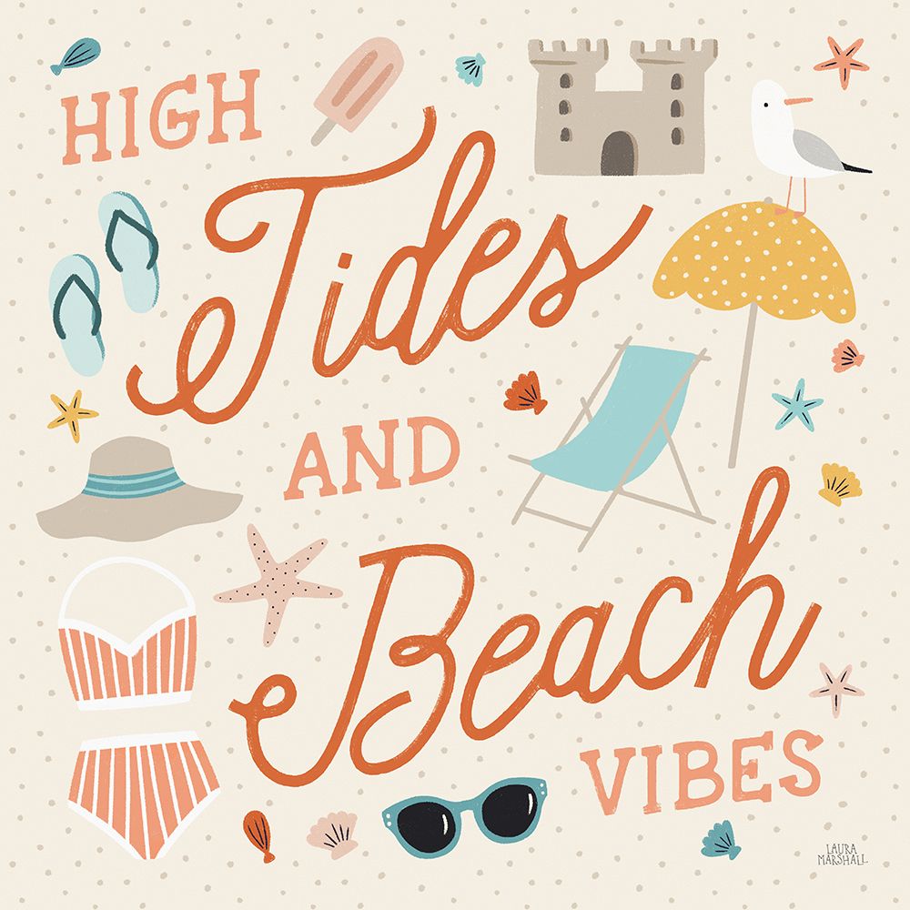 Beach Vibes III art print by Laura Marshall for $57.95 CAD