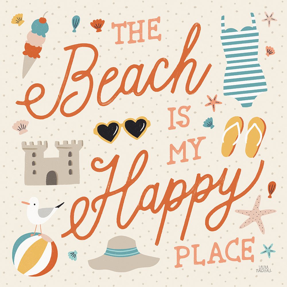 Beach Vibes IV art print by Laura Marshall for $57.95 CAD