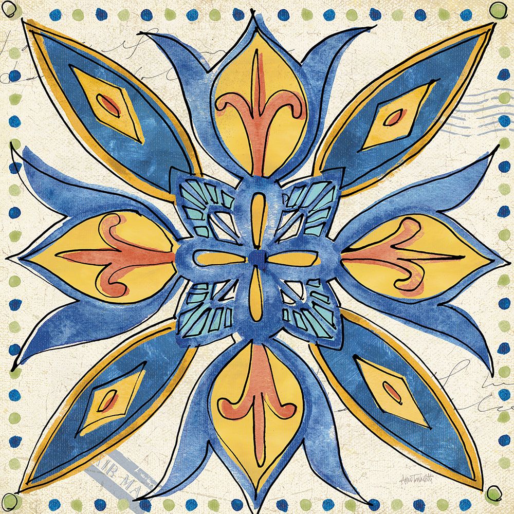 Tuscan Sun Tiles II Talavera art print by Anne Tavoletti for $57.95 CAD