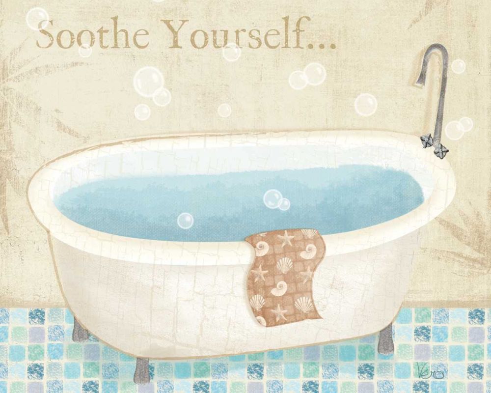 Mosaic Bath I art print by Veronique Charron for $57.95 CAD
