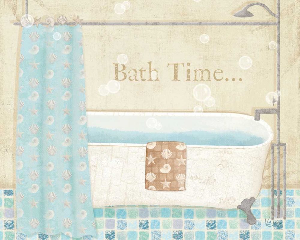 Mosaic Bath II art print by Veronique Charron for $57.95 CAD