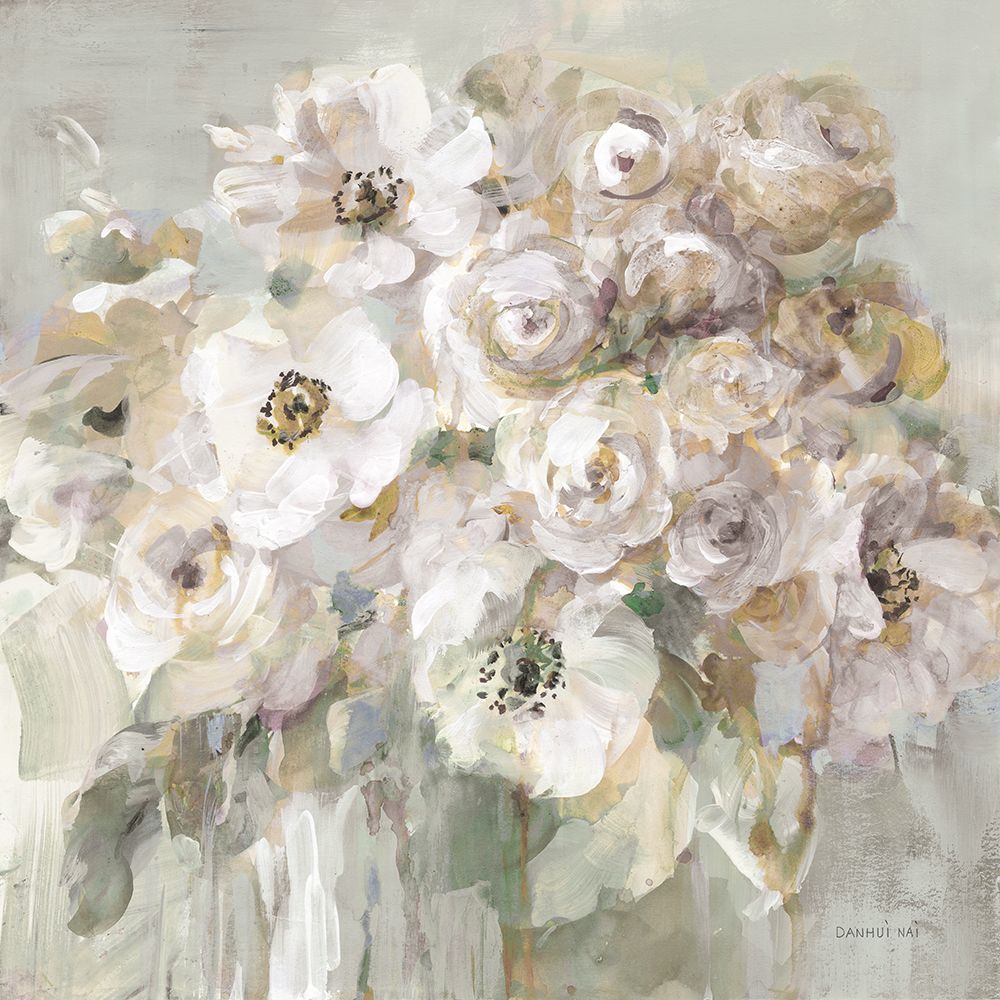Blushing Bouquet Neutral art print by Danhui Nai for $57.95 CAD