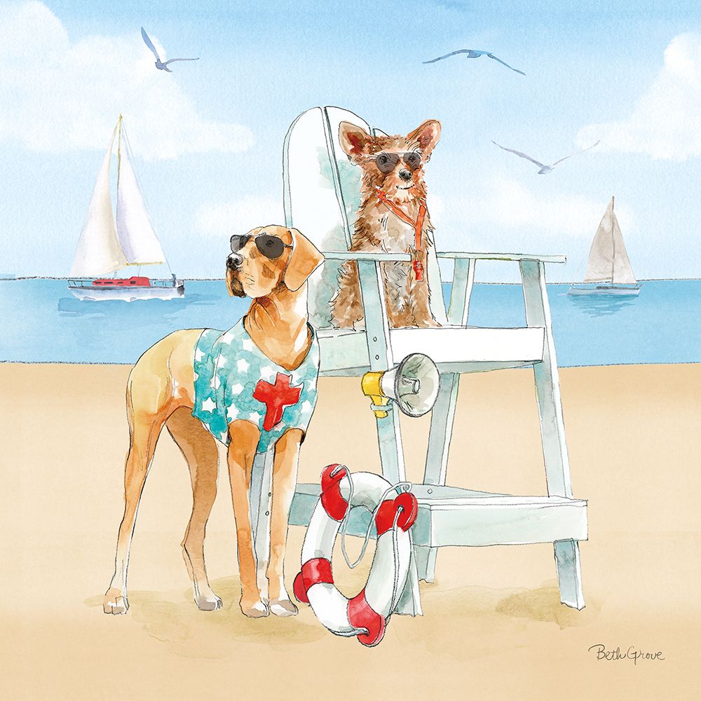 Summer Fun at the Beach IV art print by Beth Grove for $57.95 CAD