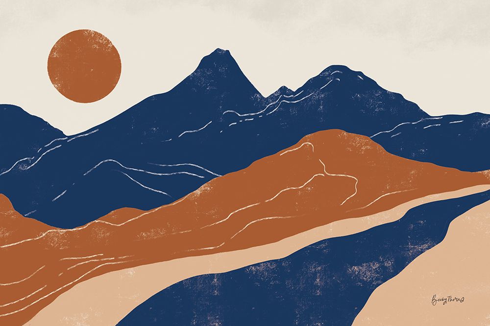 Colorful Peru Trails art print by Becky Thorns for $57.95 CAD