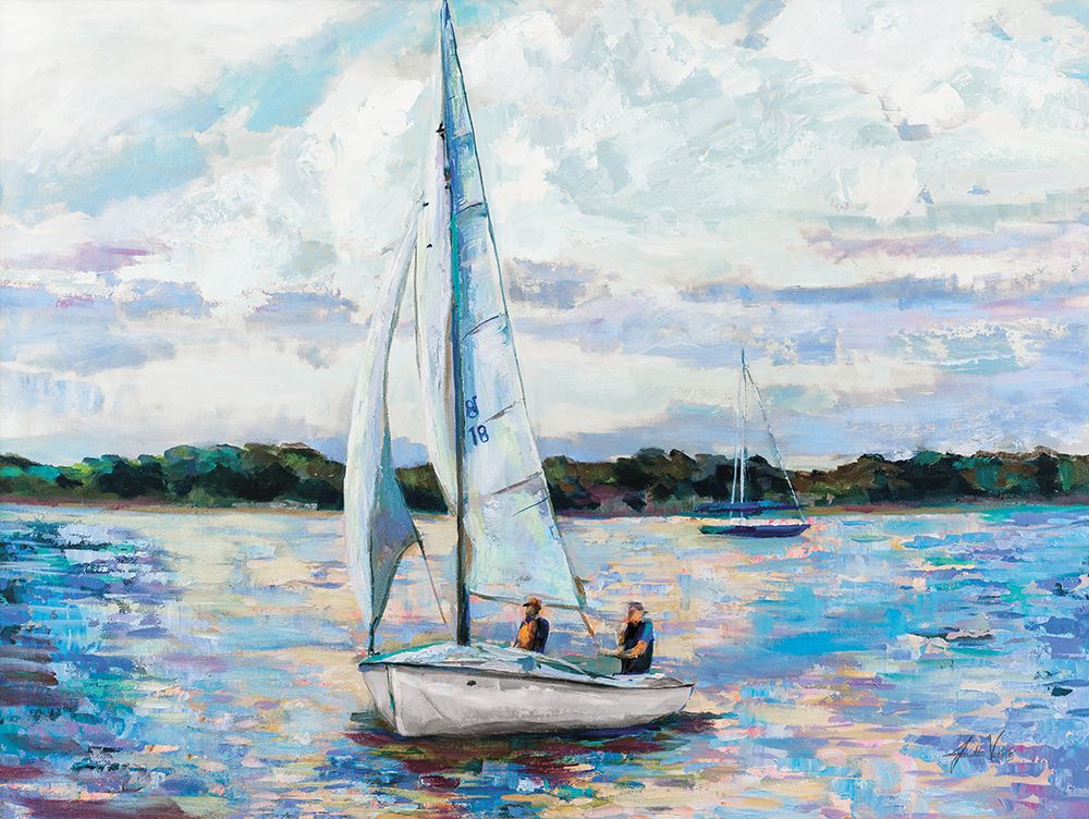 Sunday Sail Light art print by Jeanette Vertentes for $57.95 CAD