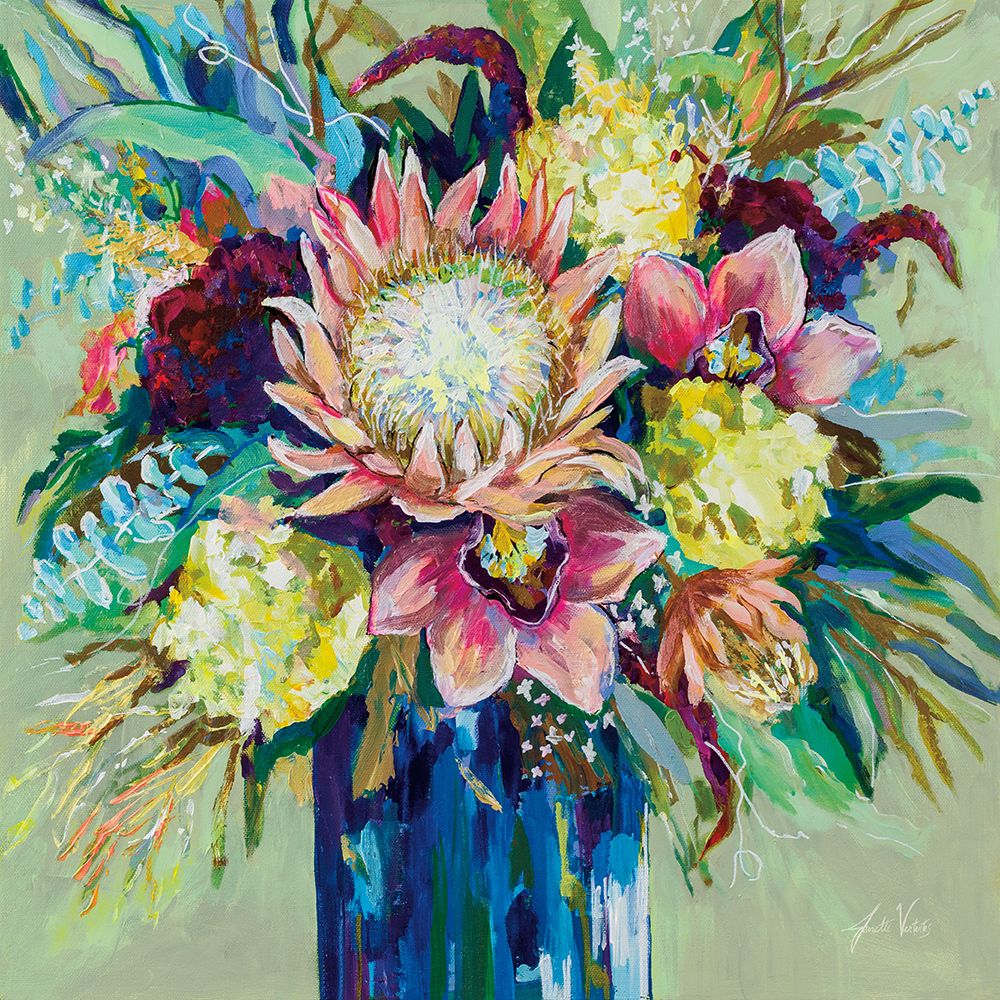 Marias Bouquet Sage art print by Jeanette Vertentes for $57.95 CAD