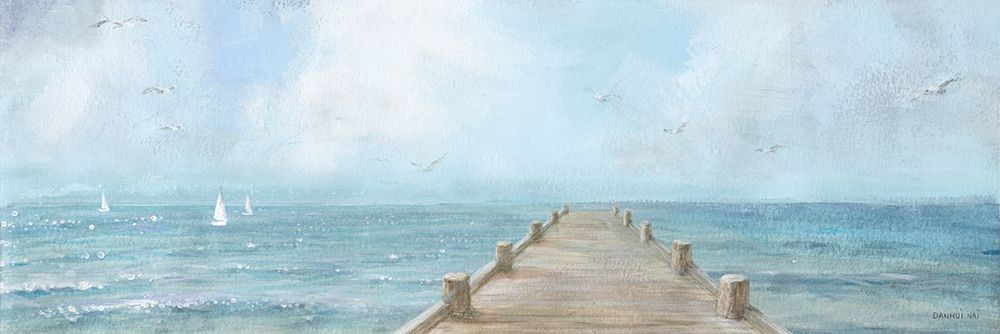 Summer Dock Panel Light art print by Danhui Nai for $57.95 CAD