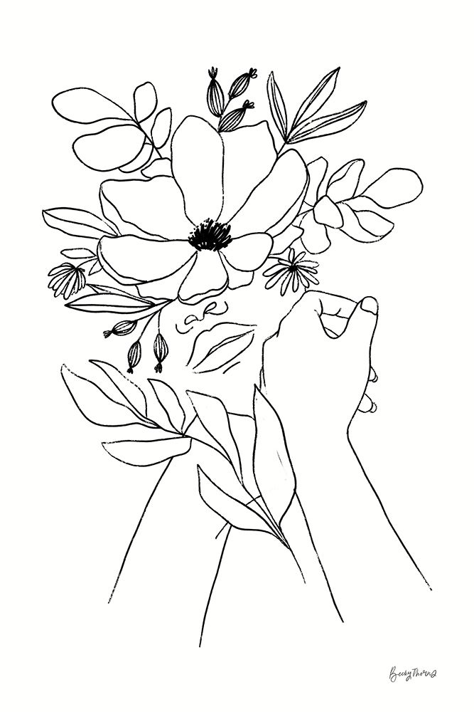 Rooted II BW art print by Becky Thorns for $57.95 CAD