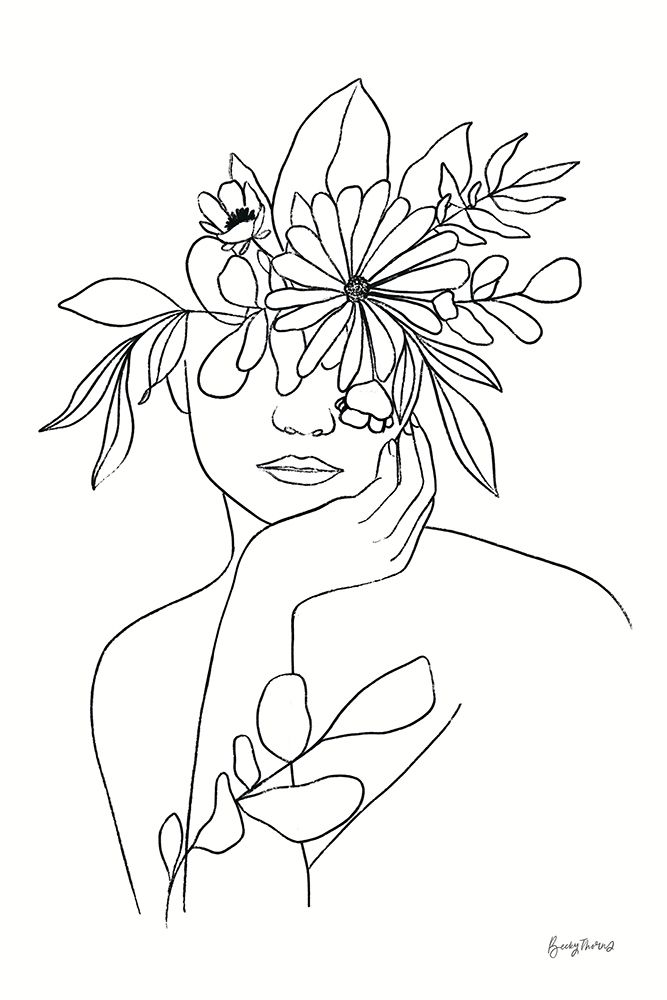 Rooted III BW art print by Becky Thorns for $57.95 CAD
