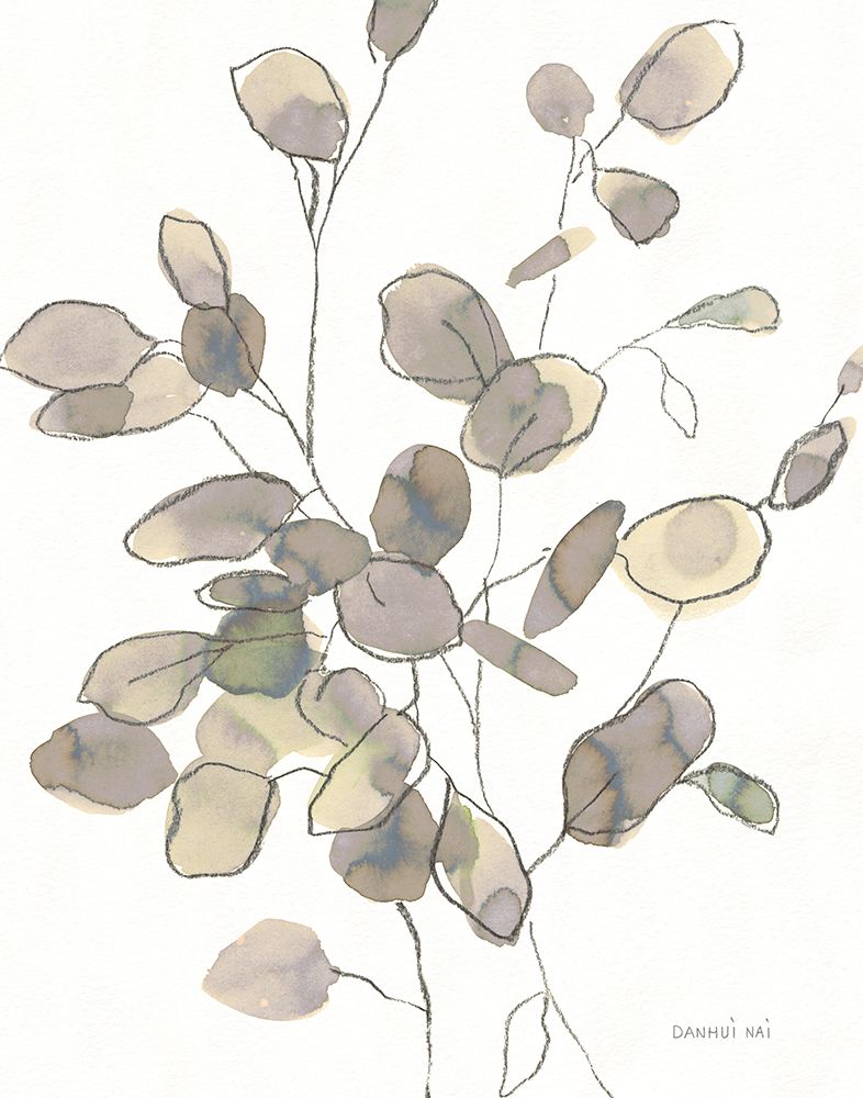 Transparent Leaves Dark Crop art print by Danhui Nai for $57.95 CAD