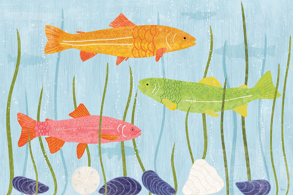 Coastal Vibes I art print by Veronique Charron for $57.95 CAD