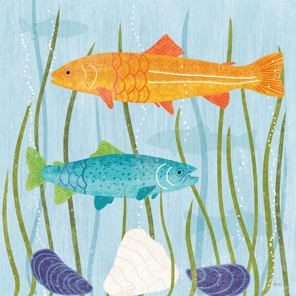 Coastal Vibes III art print by Veronique Charron for $57.95 CAD