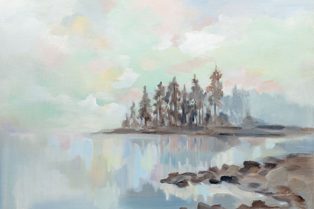 Foggy Lake art print by Silvia Vassileva for $57.95 CAD