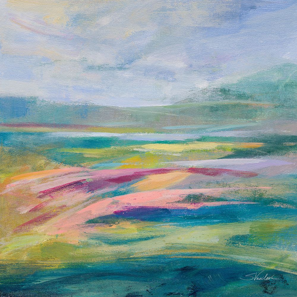 Flower Hill I art print by Silvia Vassileva for $57.95 CAD