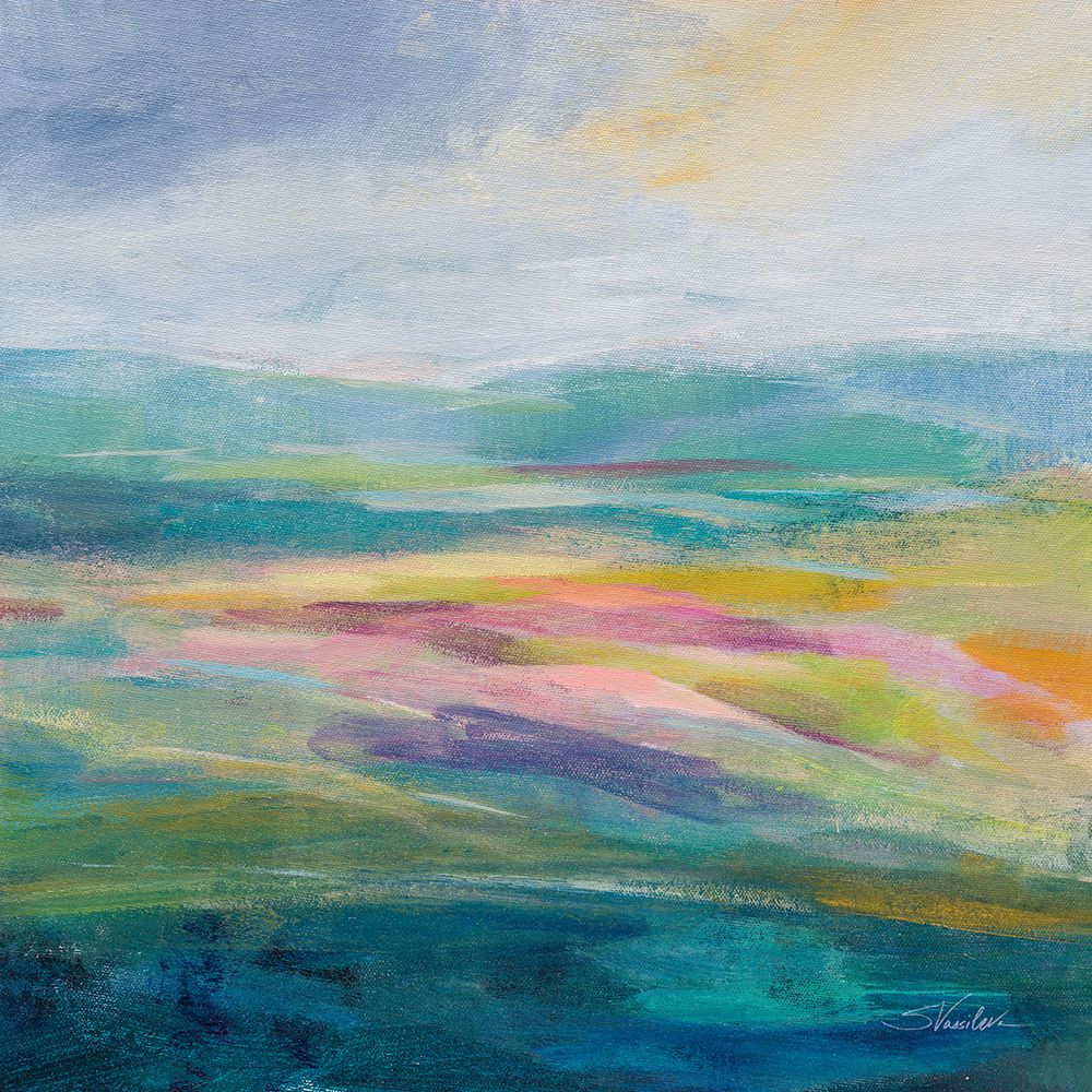 Flower Hill II art print by Silvia Vassileva for $57.95 CAD