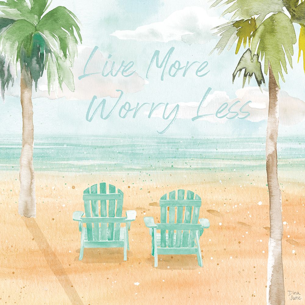 Surfs Up IV Live More art print by Dina June for $57.95 CAD