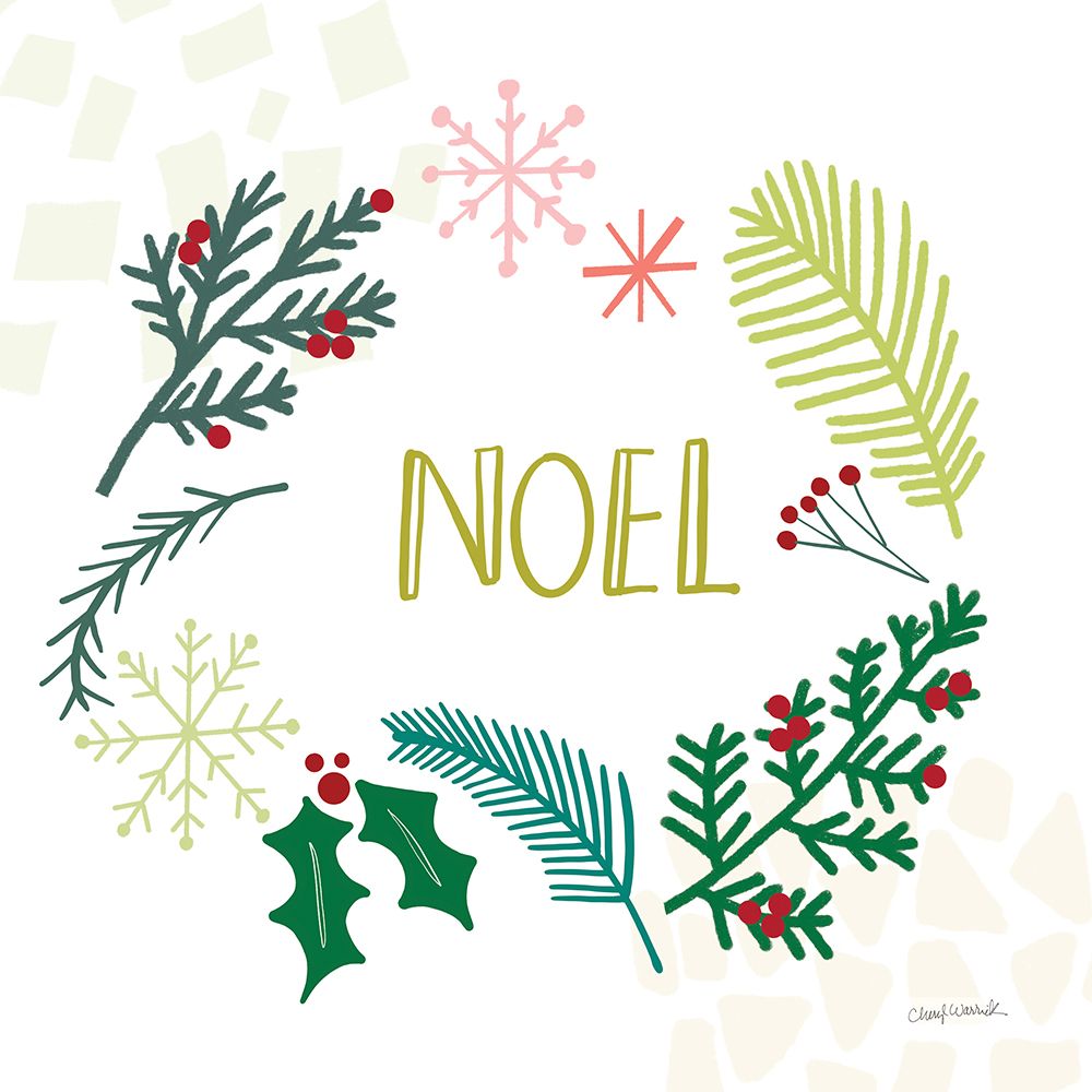 Peace Love Joy III art print by Cheryl Warrick for $57.95 CAD