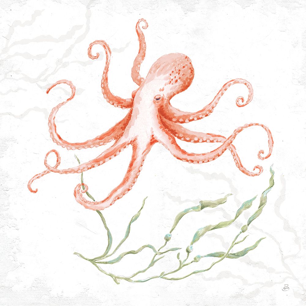Delicate Sea V Red art print by Daphne Brissonnet for $57.95 CAD