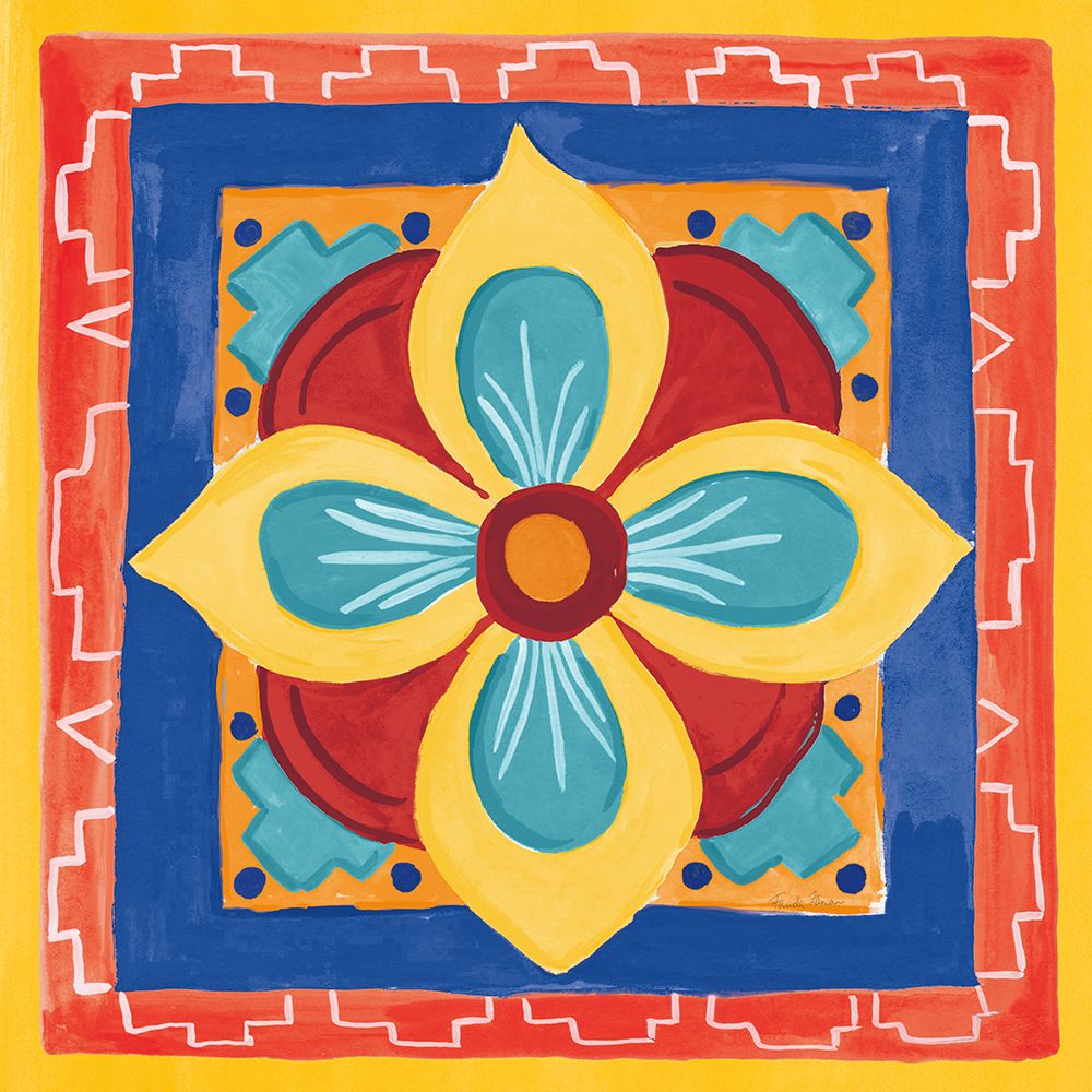 Mucho Caliente VI Yellow art print by Farida Zaman for $57.95 CAD
