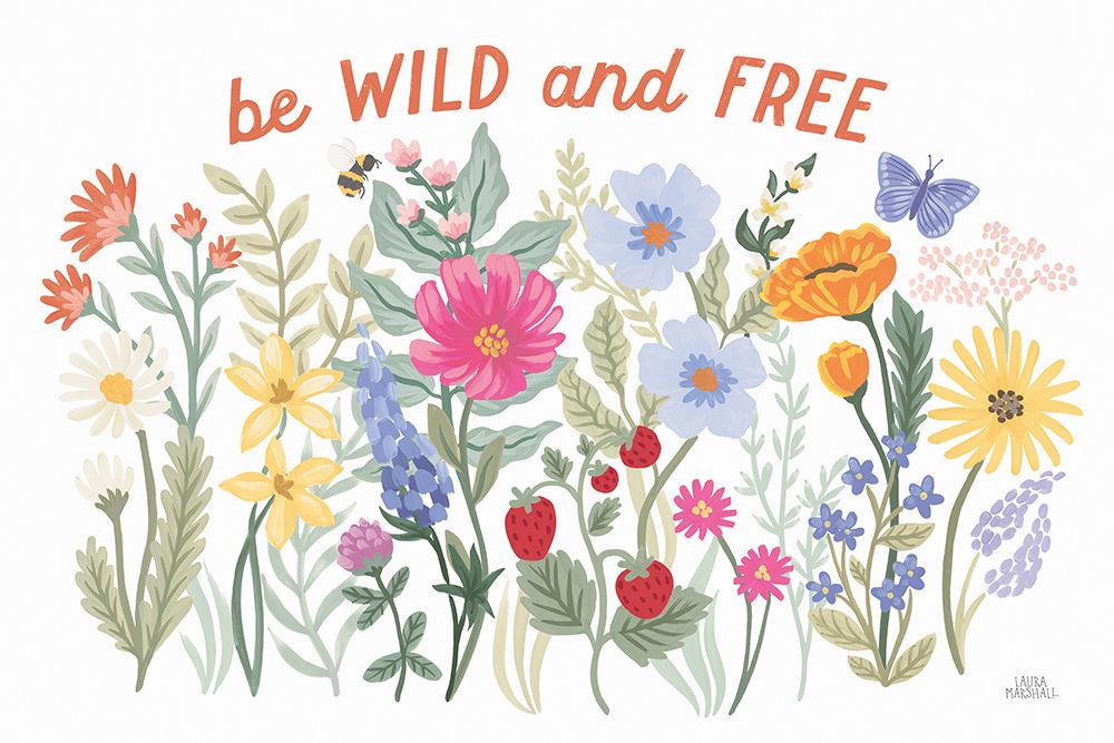 Wild Meadow I art print by Laura Marshall for $57.95 CAD