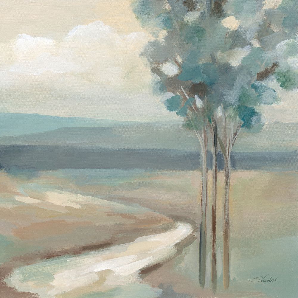 Sage Trees No Shrubs Sq art print by Silvia Vassileva for $57.95 CAD