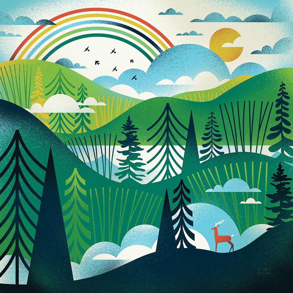Green Hills art print by Michael Mullan for $57.95 CAD