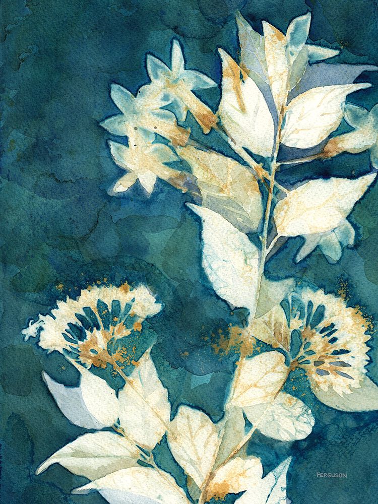 Shower of Gold I art print by Kathy Ferguson for $57.95 CAD