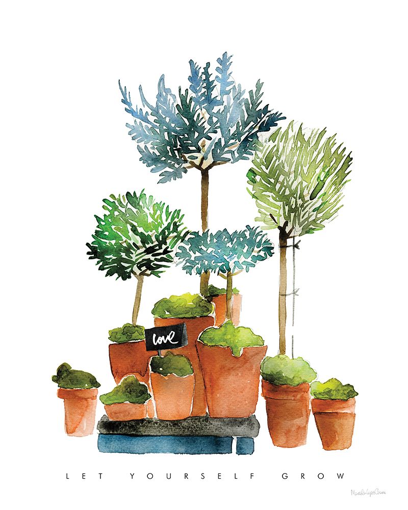 Let Yourself Grow art print by Mercedes Lopez Charro for $57.95 CAD