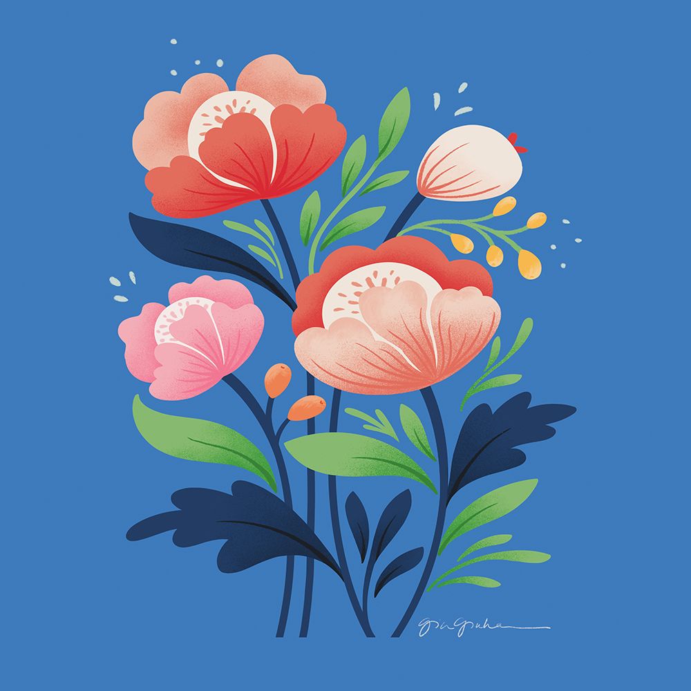 Flower Field II Bright Sq art print by Gia Graham for $57.95 CAD