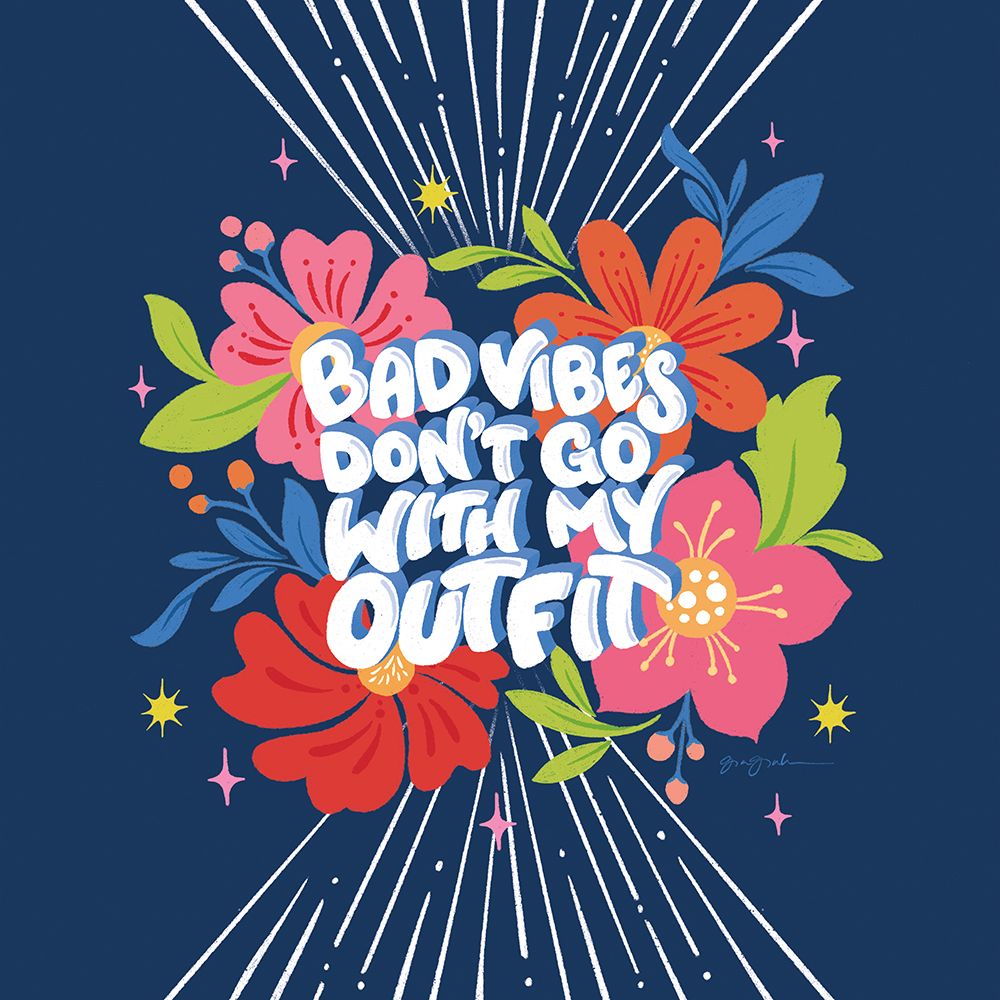 Bad Vibes I Bright Sq art print by Gia Graham for $57.95 CAD