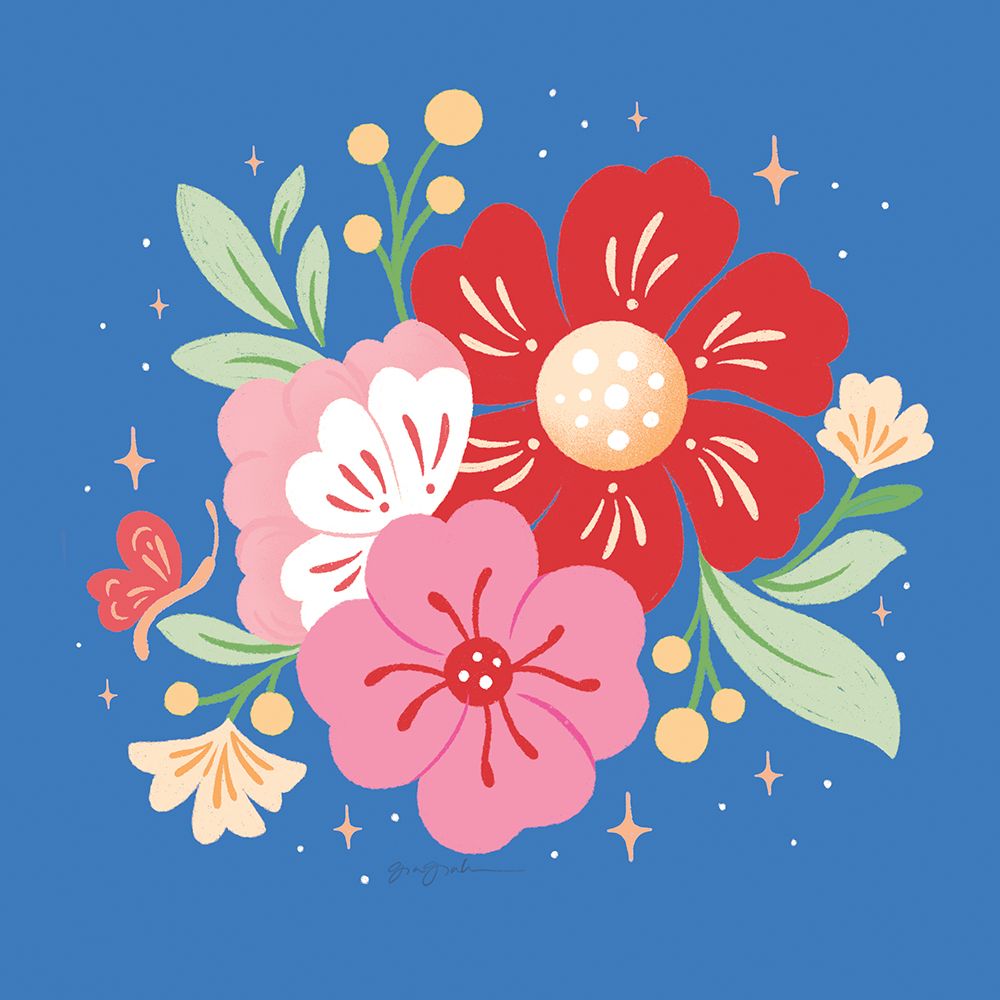 Floral Bouquet I Bright art print by Gia Graham for $57.95 CAD