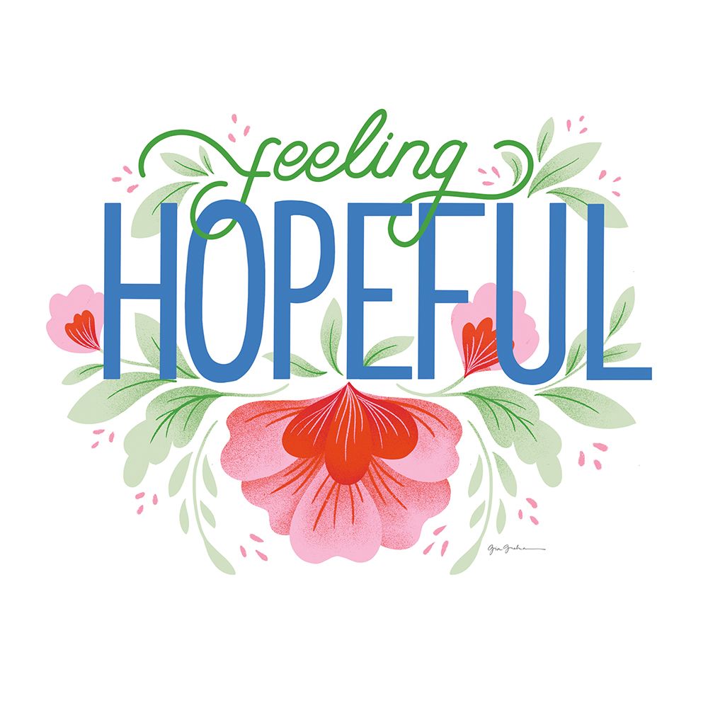 Feeling Hopeful I Bright art print by Gia Graham for $57.95 CAD