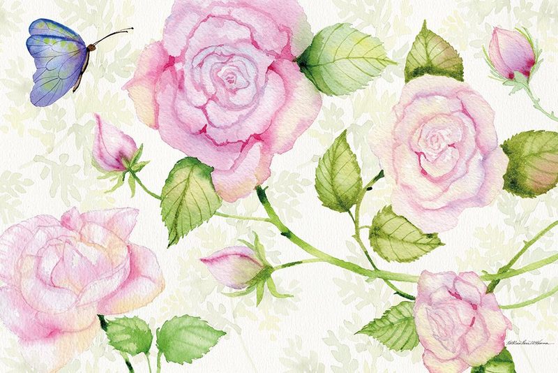 Floral Delight VI Butterflies art print by Kathleen Parr McKenna for $57.95 CAD