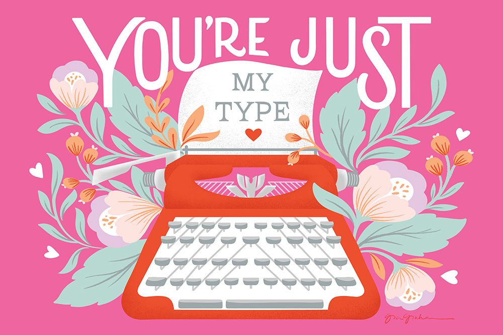 Just My Type I art print by Gia Graham for $57.95 CAD
