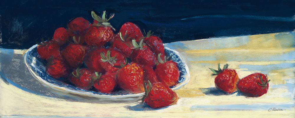 Bowl of Strawberries art print by Carol Rowan for $57.95 CAD