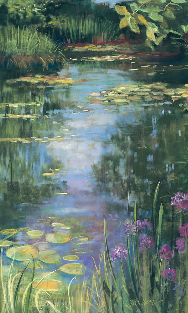 Garden Pond I art print by Carol Rowan for $57.95 CAD