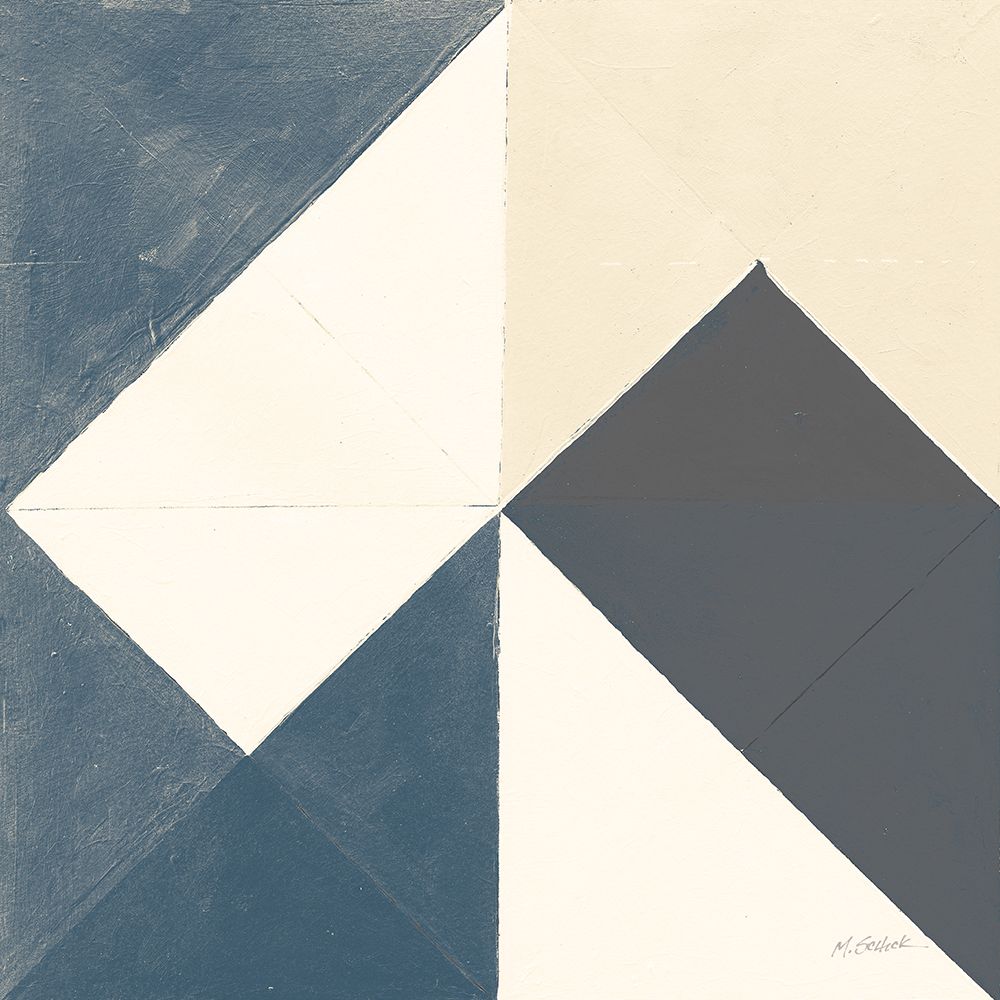 Triangles IV Teal Crop art print by Mike Schick for $57.95 CAD