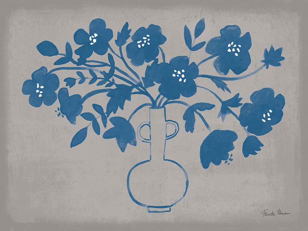 Modern Vallarta Blue I art print by Farida Zaman for $57.95 CAD