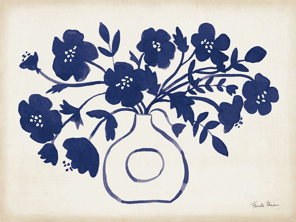 Modern Sodalite Blue II art print by Farida Zaman for $57.95 CAD