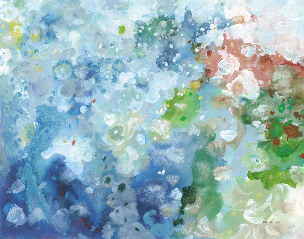 Tidepool Sparkle Pink Blue art print by Danhui Nai for $57.95 CAD
